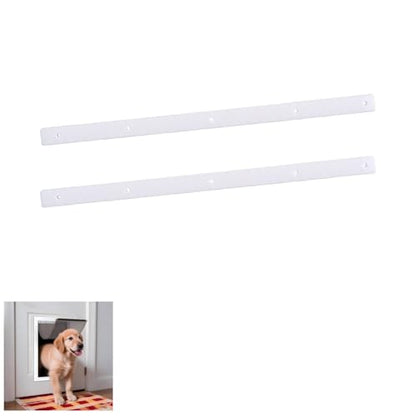 Replacement Mounting Brackets Compatible with PetSafe Dog Doors (2-Pack) — Snap-On Design, Fits Wall Entry Models Large, Easy Installation No Tools Required — White - size: Large