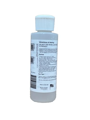 Ammonium Chloride for Fishless Aquarium Cycling - 4 oz - size: 4 oz (Treats up to 350 gal)