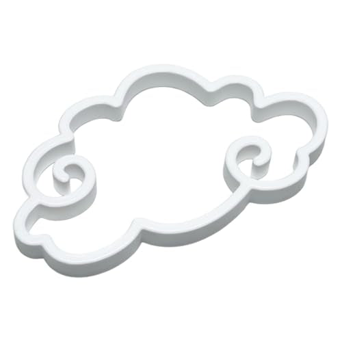 Fish Feeding Portals for Betta & Aquariums | Floating Food Rings & Breathing Windows (Multiple Shapes & Colors) (Cloud - White) - color: Cloud - White
