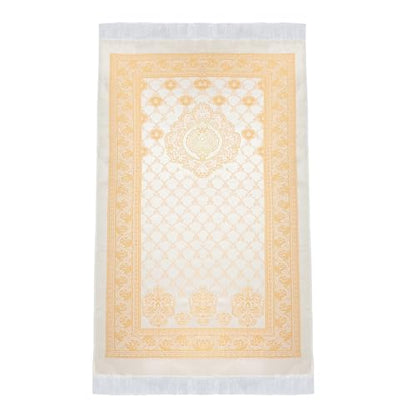 Prayer Rug Muslim Prayer Mat for Kids Men Women - Soft Thin Prayer Carpet Mats Islam for Eid Travel Ramadan, Mubarak Islamic Gifts (Champagne) - color: Champagne