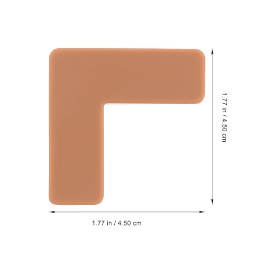 6pcs Silicone Corner Protectors for Aquarium Tank and Furniture Edges, Medium Brown Soft Bumper Guards for Pet Carriers and ’ Table Safety