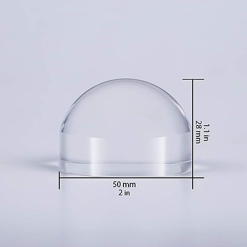 2'' Magnifying Dome - Optical Acrylic Portable Paperweight Magnifier Extremely Clear Reading Aid Magnifying Glass Dome Easy to Glide for Reading Books,Map,Newspaper and Magazine by BIJIA(50mm) …