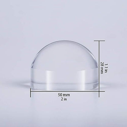 2'' Magnifying Dome - Optical Acrylic Portable Paperweight Magnifier Extremely Clear Reading Aid Magnifying Glass Dome Easy to Glide for Reading Books,Map,Newspaper and Magazine by BIJIA(50mm) …