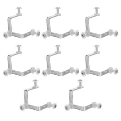 8pcs Carbon Steel Glass Partition Clip, 3 Hole Glass Shelf Clamp Bracket for 10mm, Heavy Duty Panel Fastener for Display Cabinet, Office Partition & Aquarium Use - size: 7.50X5.50X5.50CM