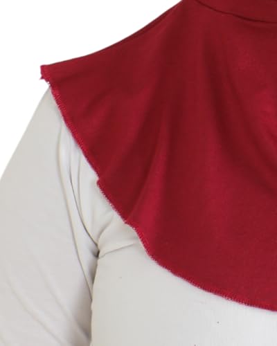 Prien Sport Hijab For Women, Muslim Head Scarf, Flexible Turban Girls, Chic Islamic Wear For Gym, Neck Collar Bonnet Viscose - color: Burgundy