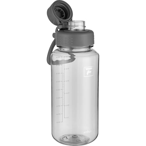 Fanhaw 32 oz Clear BPA-Free Tritan Water Bottle with Fast-Flow Spout Lid, BPA-Free & Leak-Proof Wide-Mouth Reusable Bottle for Gym, School & Office, Back to School Essentials (Gray) - color: Gray