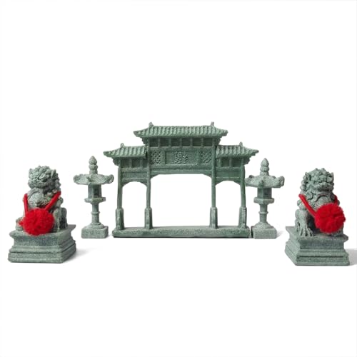 5pcs mini Oriental Chinese Decor Environmentally Friendly Natural Stone Non-Toxic and Harmless for Zen Garden Accessories，Fish Tank，Bonsai Accessories，Aquarium Ornament