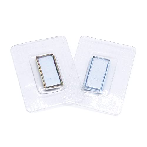 SEMINI Hidden Sew Magnetic Snap Invisible Hidden Sew in PVC Hidden Purse Closure for Fastener Handbag Cloth Clasp DIY Craft Sewing Tools (20x10mm) - size: 20x10mm,Rectangular