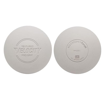 Velocity Pro Grip Lacrosse Balls - 6, 12, 18, 60 and 120 Packs - Certified for Youth, Club, High School, CLA, and College Game Play - color: White, size: 12 Balls
