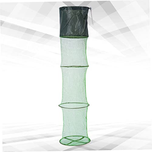 Yardwe Collapsible Fishing Net Lightweight Mesh Tuck Net for Fish Shrimp Use Fishing Tool for Lakes Rivers Sea - size: 200.00X25.00X25.00CM
