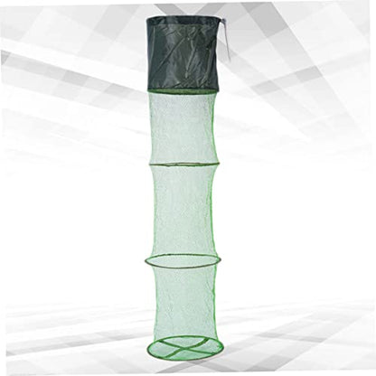 Yardwe Collapsible Fishing Net Lightweight Mesh Tuck Net for Fish Shrimp Use Fishing Tool for Lakes Rivers Sea - size: 200.00X25.00X25.00CM