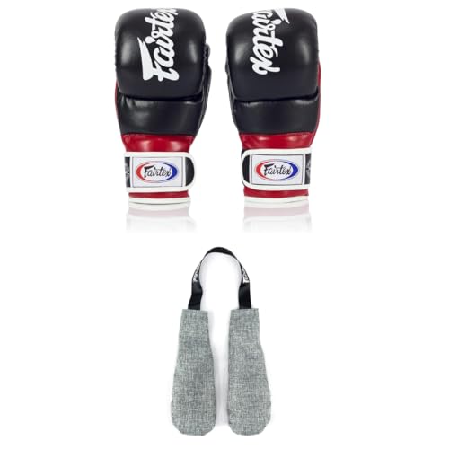 Fairtex FGV18 Boxing Gloves with Deodorizer Inserts | Lightweight, Shock Absorbent Gloves for Muay Thai, MMA | Moisture & Odor Control for Fresh, Long-Lasting Gear