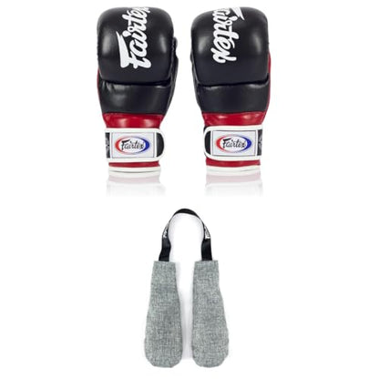 Fairtex FGV18 Boxing Gloves with Deodorizer Inserts | Lightweight, Shock Absorbent Gloves for Muay Thai, MMA | Moisture & Odor Control for Fresh, Long-Lasting Gear