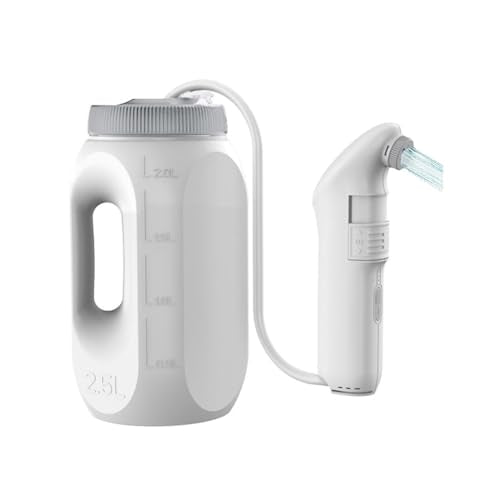 Portable Bidet Sprayer,Portable Bidet for Travel Personal Hygiene 70 Min Use with 2.5 L Water Container,Peri Bottle for Private Parts Washing Baby Women Man