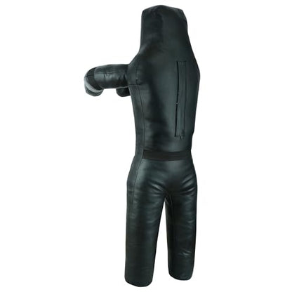 Shaza MMA BJJ Wrestling Throwing Dummy Bag, Durable PU Leather, Unfilled (40 inch | 100 cm)
