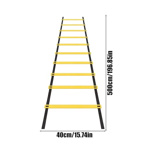 Speed Ladder – Agility Training Equipment | Footwork Workout Ladder with Storage Bag for Speed and Coordination Training in Soccer, Basketball, Tennis, Hockey, and Badminton