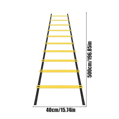 Speed Ladder – Agility Training Equipment | Footwork Workout Ladder with Storage Bag for Speed and Coordination Training in Soccer, Basketball, Tennis, Hockey, and Badminton