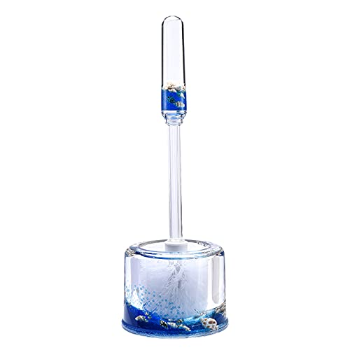5 Piece Acrylic Liquid 3D Floating Motion Bathroom Vanity Accessory Set Shell - size: 5-piece, style: Shell