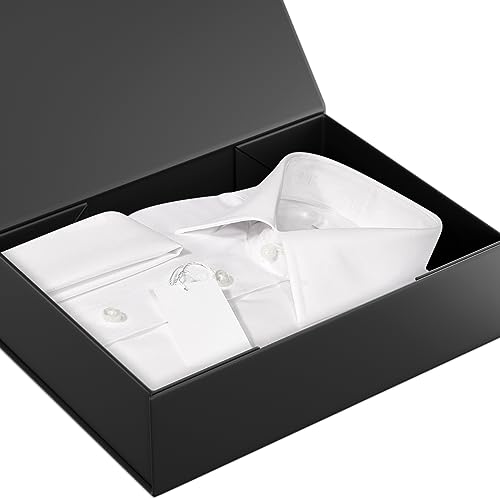 블랙 선물 상자 30.2 x 21.6 x 8.4cm(11.9 x 8.5 x 3.3인치) 자석 잠금 뚜껑 선물 상자, 신부 들러리 선물 상자, 귀여운 상자, 생일 선물 상자, 선물 포장용 럭셔리, 선물 포장용 자석 선물 상자 - color: 블랙.