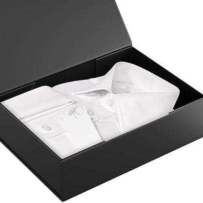 블랙 선물 상자 30.2 x 21.6 x 8.4cm(11.9 x 8.5 x 3.3인치) 자석 잠금 뚜껑 선물 상자, 신부 들러리 선물 상자, 귀여운 상자, 생일 선물 상자, 선물 포장용 럭셔리, 선물 포장용 자석 선물 상자 - color: 블랙.