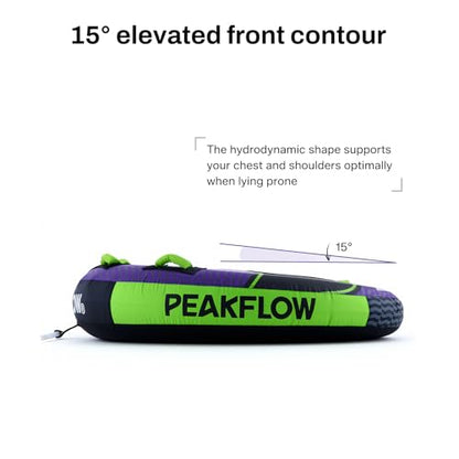 PEAKFLOW Towable Tube,Boat Tube,1-3 Person,Tubes for Boating,PVC Liner and Full Nylon Cover,Lake & Ocean Fun - size: 1-2 Rider Eclipse