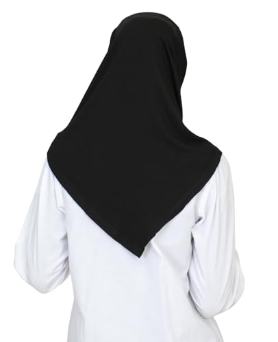 Prien Chic Ready To Wear Hijab For Women, Muslim Long Turban Undercap Set, Instant Scarf, Prayer Clothes For Girls, Abaya - color: Black