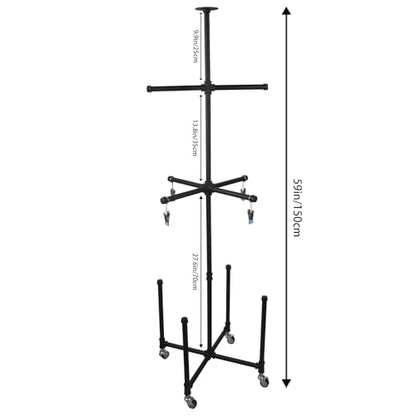 Hockey Drying Rack,Hockey Gear Drying Rack,Hockey Equipment Rack,Hockey Equipment Drying Stands,Tactical Work Gear Rack,Ice Hockey Stands,Hockey Stand,Hockey Equipment Dryer Rack(Black