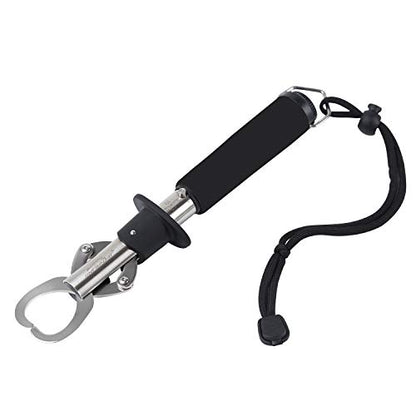 Fish Lip Gripper Fish Scales Professional Fish Holder Stainless Steel Fish Lip Grabber 40 Pound Fish Lip Grip Tool with Weight Scale
