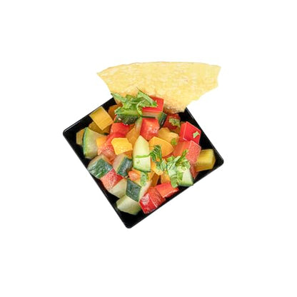 Restaurantware 2-OZ Mini Kova Dessert Tumbler Cup - Elegant Square Black Plastic Cups: Perfect for Serving Desserts and Snack Samples - Disposable and Eco-Friendly - 100-CT - color: Black, size: 2 oz