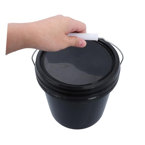 Enhanced Durability Plastic Bucket Lid Handle for Cleaning Laundry Water Wine Milk Versatile Storage - color: Black