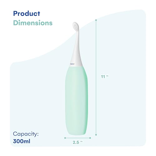 HappyPo 오리지널 휴대용 비데 - 엄마, 여성 및 이동 중인 모든 사람을 위한 300ml 페리 보틀 - 산후 관리, 여행, 개인 위생을 위한 간편한 비데 2.0 - 배변 청소 및 여성 관리(민트) - color: 민트, size: 1개(1팩)
