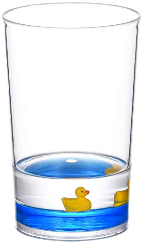 4 Piece Acrylic Liquid 3D Floating Motion Bathroom Vanity Accessory Set Duck - size: 4-piece, style: Duck