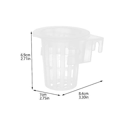 2Pcs Hanging Aquarium Plant Holder Acrylic Aquatic Plant Pots for Freshwater Fish Tank for Live Aquatic Plants Durable and Lightweight Design