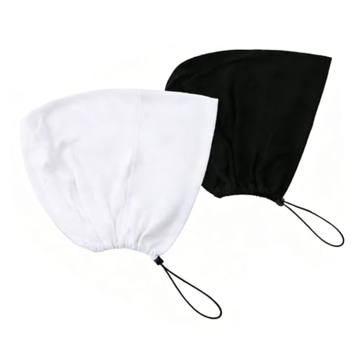 2Pack Women Hijab Undercap, Islamic Muslim Under Hijab Cap Inner Under Scarf Hat Turban