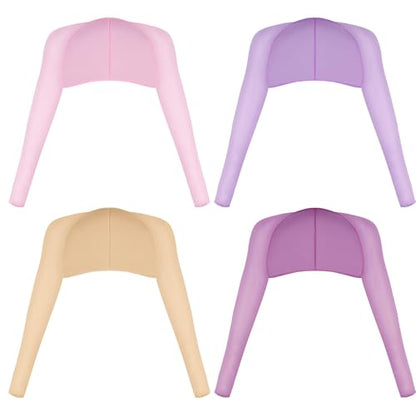 Yookat 4 Pieces Cooling Shawl Golf Cooling Shawl Arm Sleeve Sun Protection Golf Shrug for Women Men Outdoor Sports - color: Pink, Dark Purple, Purple, Nude