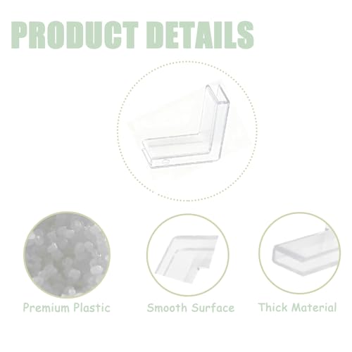 24 Pcs L Shape Glass Connector Rimless Clip Holder 90 Degree Glass Clamps for Fixed Glass, Fish Tanks, Display Cabinets