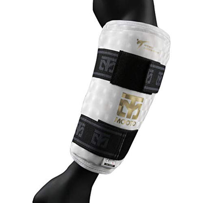 MOOTO Korea Taekwondo Extera S2 Forearm Protector Guard a Pair WT Logo Training Match Gym School Academy (Medium(Length 25cm or 0.82 ft))