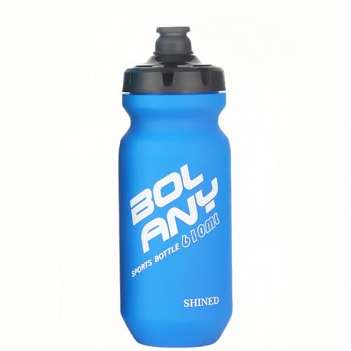 20oz Lightweight Sports Water Bottle PP Material BPA Free Squeeze Jet Straight Drink Cup Portable Outdoor Cycling Bottle (Blue) - color: Blue