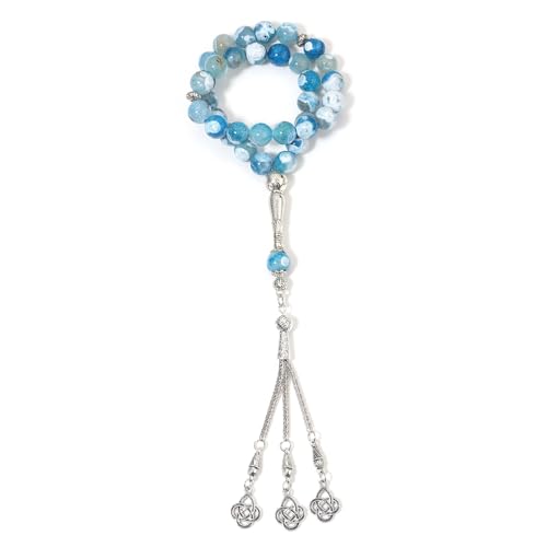 Handmade 10mm Anglican Prayer Beads - color: Light Blue 1