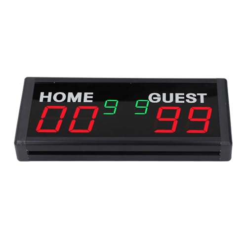 Dpofirs Portable Basketball Scoreboard, Digital Scoreboard, Portable Battery Powered Electronic Scoreboard with Remote for Baseball Tennis Soccer Volleyball Games