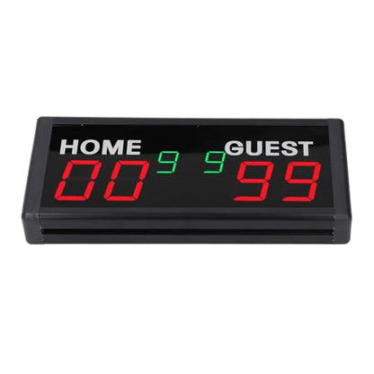 Dpofirs Portable Basketball Scoreboard, Digital Scoreboard, Portable Battery Powered Electronic Scoreboard with Remote for Baseball Tennis Soccer Volleyball Games