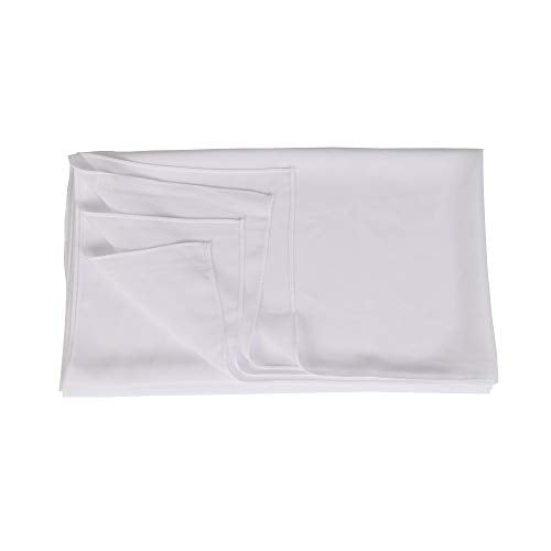 Yeieeo Chiffon Head Wraps for Women - Solid Color Fashion Bubble Chiffon Scarf Hijab - color: White
