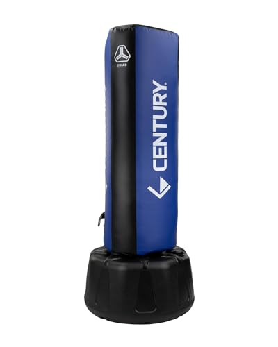 Century Wavemaster 2XL Pro Freestanding Punching Bag for Adults - Color Options | Boxing Bag with Stand | Punching Dummy & Kickboxing Bag | Heavy Punching Bag | Adjustable Martial Arts Kicking Bags - color: Triad White/Blue