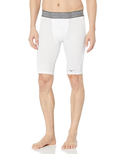 Mizuno Men's Aero Vent Padded Baseball Sliding Short - color: White, size: X-Large