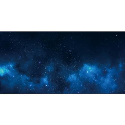 AWERT 48x24 inches Galaxy Aquarium Background Cloud Stars and Blue Cosmic Universe Fish Tank Background Mystery Space Terrarium Background - size: 48x24in/120x60cm