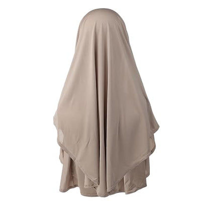 OhMill Instant Hijab Ready to Wear Jersey Hijab Scarf for Women Khimar Hijabs One Piece Hijabs Muslim Instant Turbans - color: Khaki