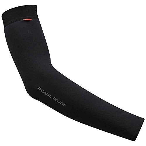 PEARL iZUMi Unisex Sun Arm Sleeves, Durable & Stretchy Sleeves For Sun Protection When Cycling, Running & more - color: Black, size: Small