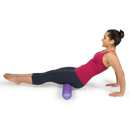 OPTP PRO-ROLLER Standard Density Foam Roller – Round, Purple, 36" x 4" | Durable roller for back massage, deep tissue foam roller exercises, stretching, fitness, yoga & Pilates, purple, 36" x 4"
