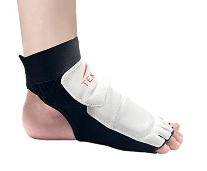 Taekwondo Foot Guard Protector Gear for Sparring MMA Training Competition Kickboxing Karate Boxing Martial Arts Kung Fu Punch Bag TEKA (Pair) (XL) - size: X-Large