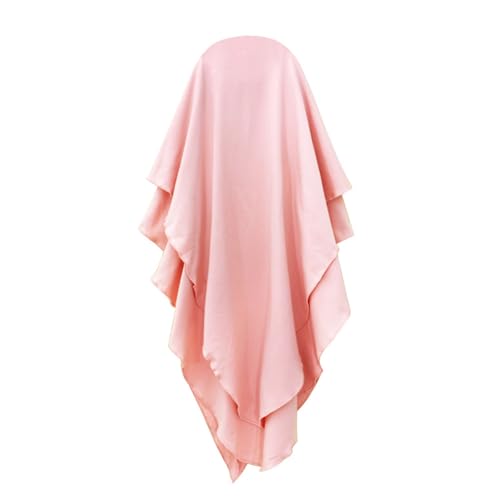 Muslim Dress for Girl Abaya Kaftan Kids Islamic Prayer Clothes Long Sleeve Dress Dubai 2026 Ramadan Hijab Sets - color: Pink, size: 0-6 Months